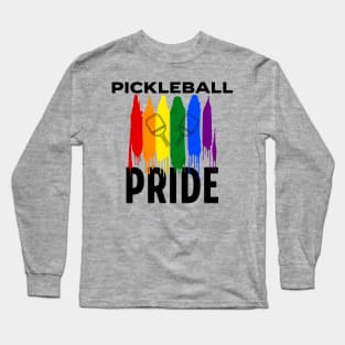 Pickleball Pride LGBTQ Pickleball Gift Pride Month Long Sleeve T-Shirt